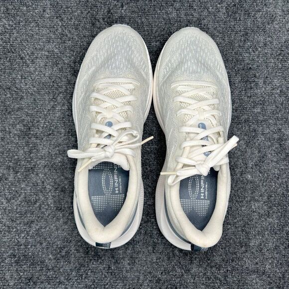Under Armour Infinite Pro Breeze Running Shoes Men's 9.5 Grey White Run Training - Picture 9 of 13